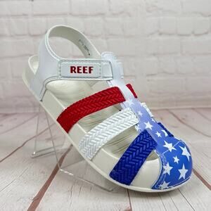 Reef Water Americana Kids Sandals Beach Pool Slides Size 2